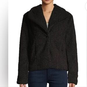 Sanctuary Black Teddy Jacket Sz Large NWT